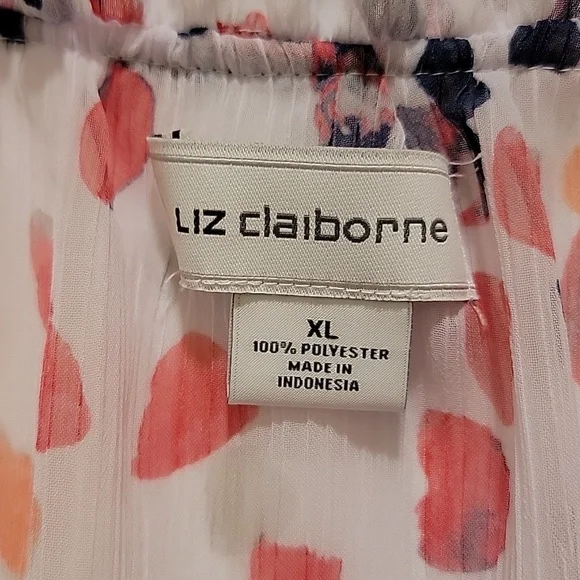 Liz Claiborne Sleeveless Blouse Size XL - Picture 2 of 7